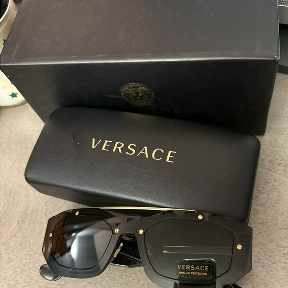 Versace Black Modern Sunglasses